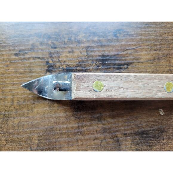 Vintage Mid-Century Can/Bottle Opener w/Wood Handle - Picture 2 of 7